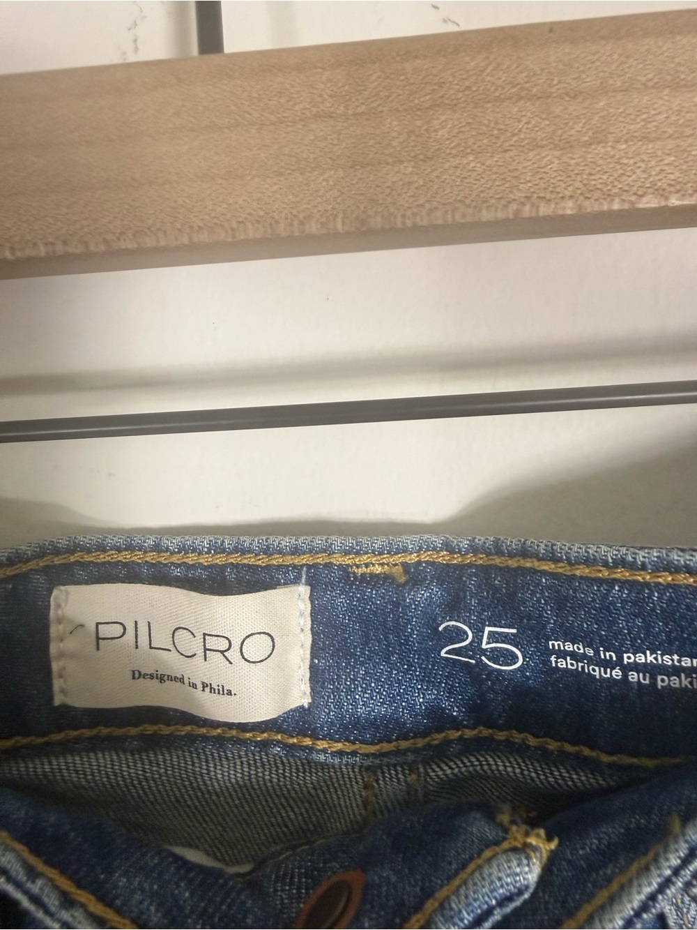 NWT Pilcro The Kenna Mid-Rise Heritage Barrel Jeans Blue Size 25 - Picture 10 of 10